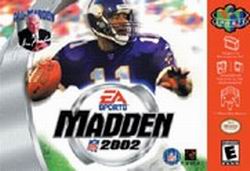 Madden 2002 NTSC Nintendo 64 N64 En Reproduction Box 